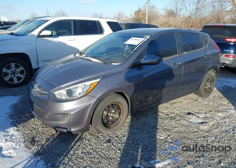 2015 Hyundai Accent Gs z USA, uszkodzony, nr VIN KMHCT5AE1FU213385